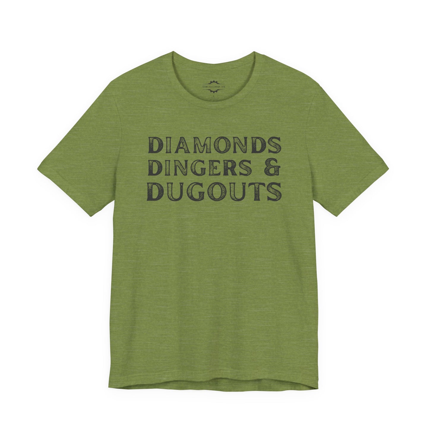 Diamonds Dingers & Dugouts | Softball Mom T-Shirt